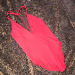 Free people coral body suit! NEW WITH TAG